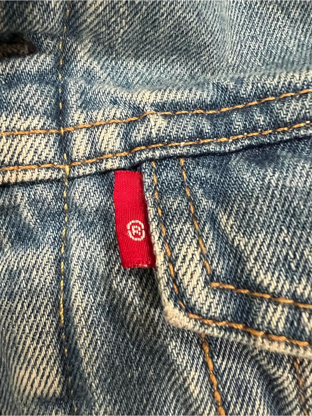 Levi's Light Blue Denim Sherpa-Lined Bomber Jacket - Picture 7 of 8